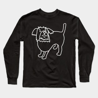 Minimal Ghost Dog Long Sleeve T-Shirt